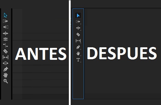 %feditalo pro% Cambios panel herramientas adobe premiere